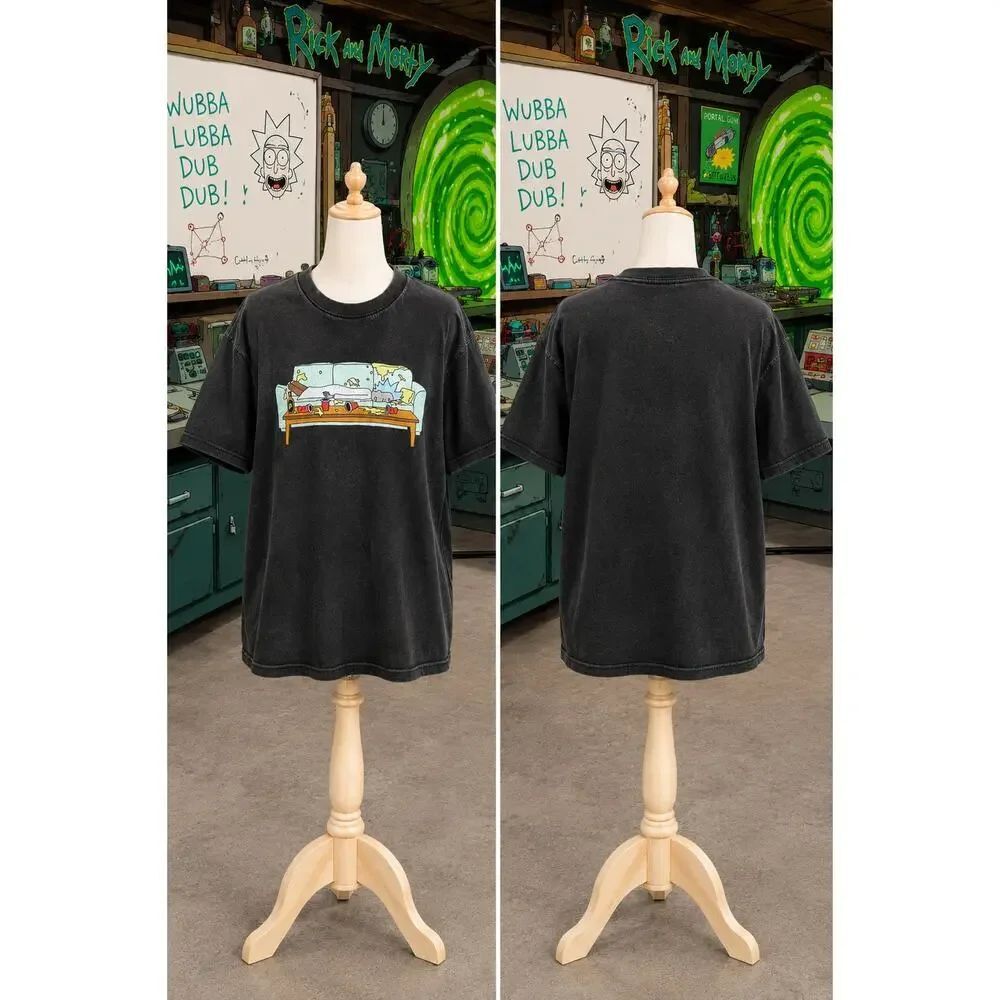 Rick and Morty Graphic Tee Adult Large Cartoon Network Shirt